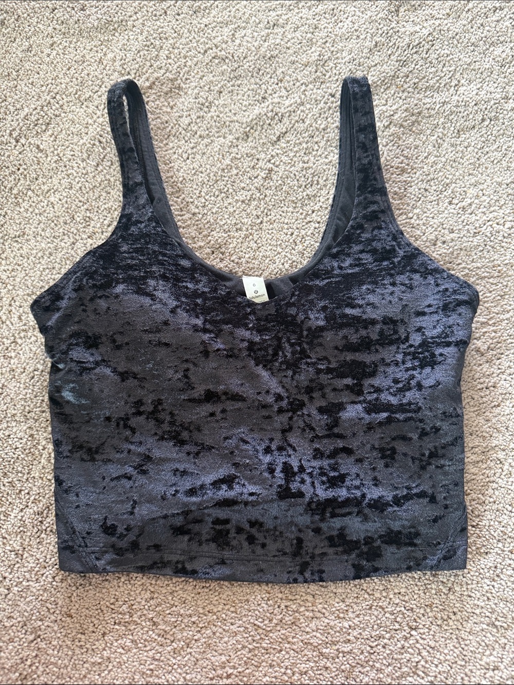 Lululemon Special Edition Black Velvet Align Tank Top - Black Size 6